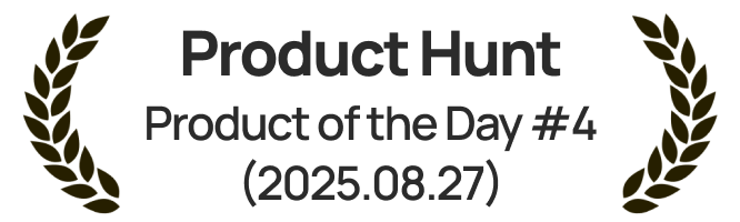 Product Hunt — #4 Product of the Day