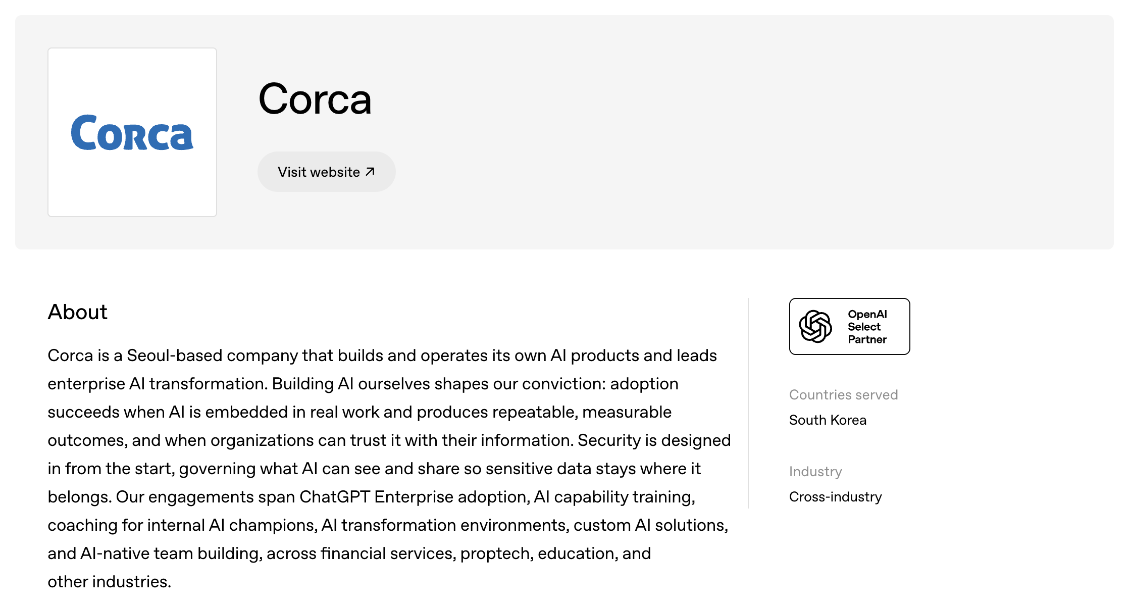 https://openai.com/business/partners/corca/